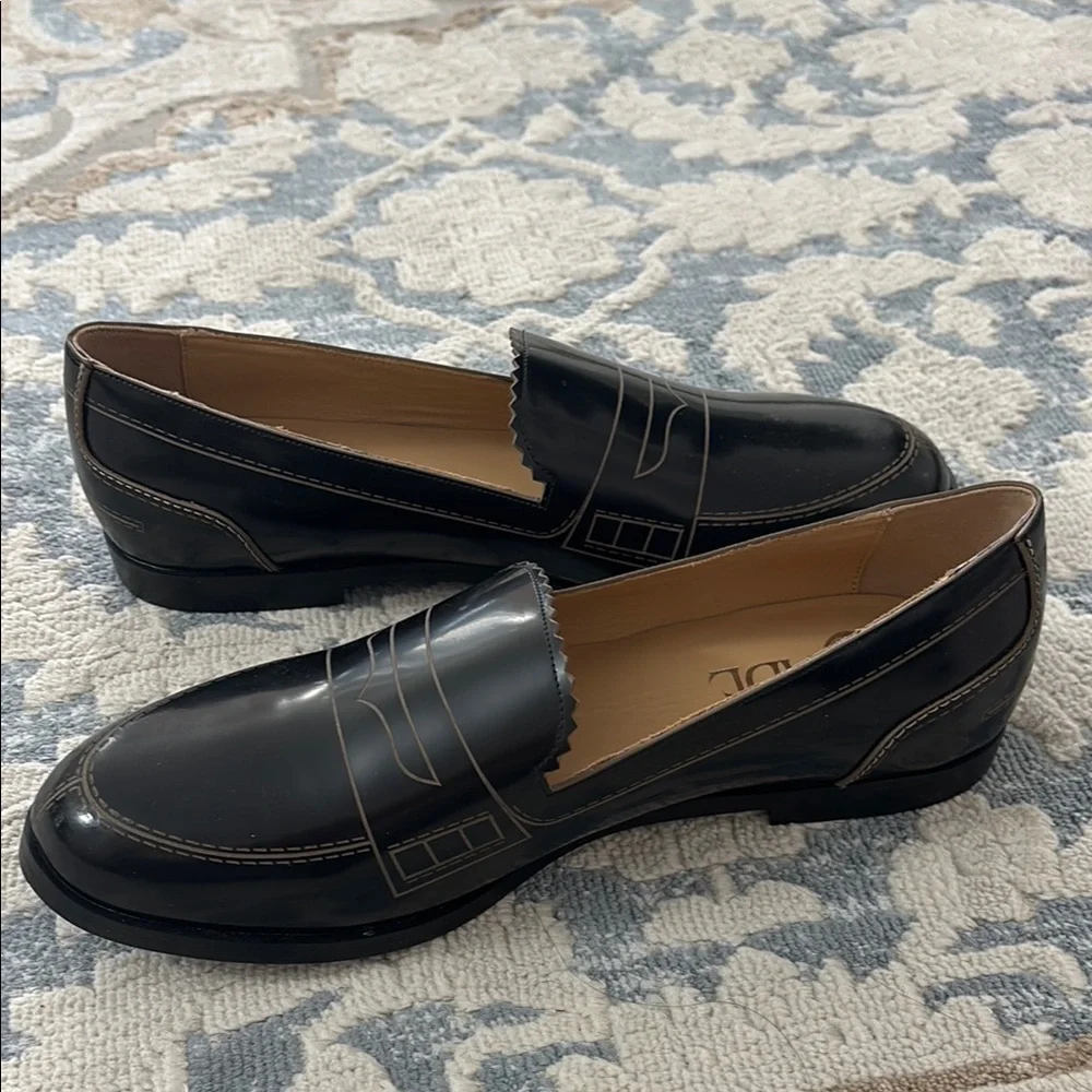 Cjade Black Penny Loafer Flats Size 7.5 NEW